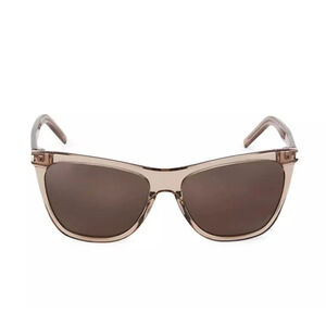Saint Laurent Sunglasses Brown One Size SL-515 CAT EYE SUNGLASSES Gray Lens YSL